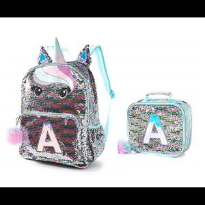 justice pastel unicorn backpack